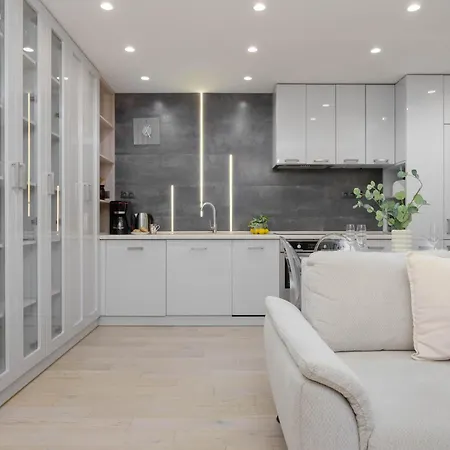 Apartman Family In With Parking, Desk, Air Conditioned Living And Bathtub By Renters *